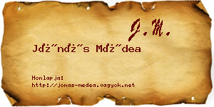 Jónás Médea névjegykártya