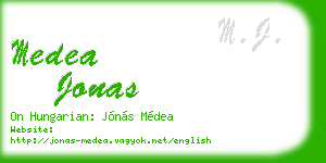 medea jonas business card