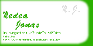 medea jonas business card